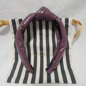 Lele Sadoughi Faux Leather Knotted Headband